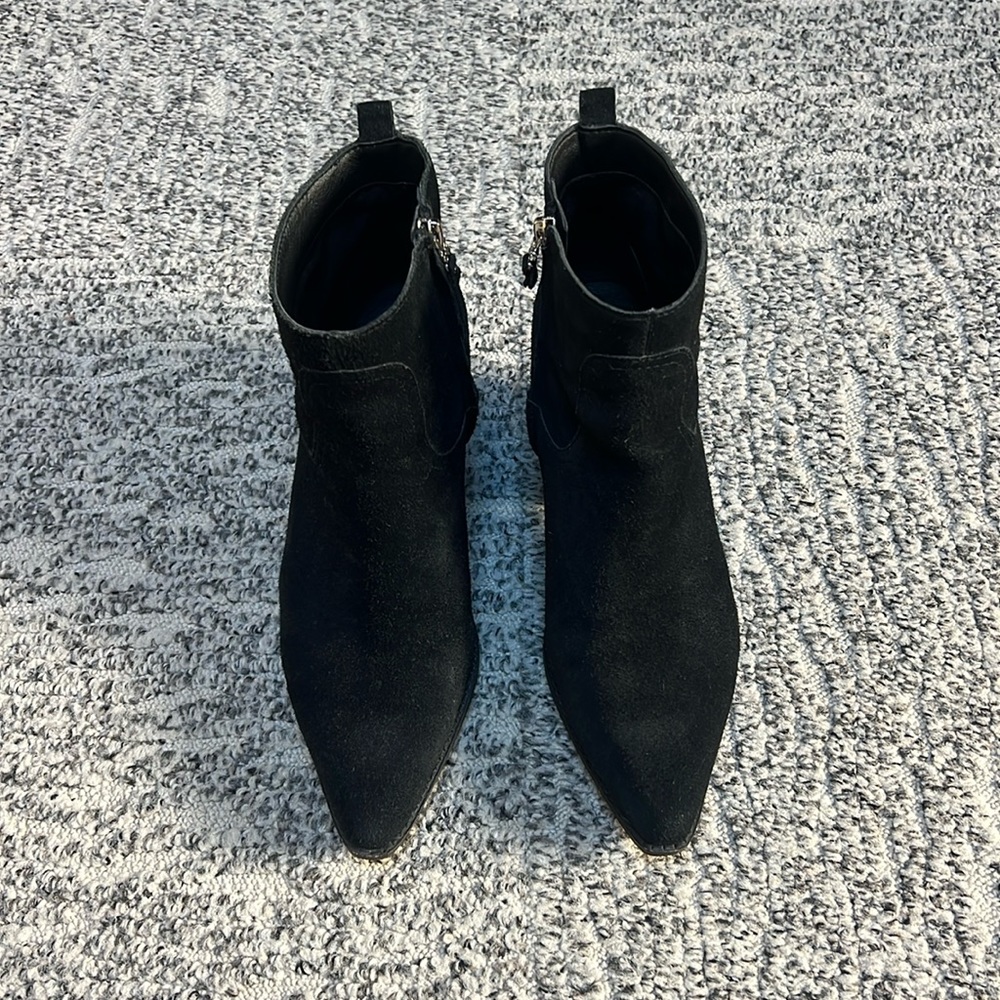 🔥 Sam Edelman Women’s Wendall Suede Leather Heeled Booties  Sz. 10